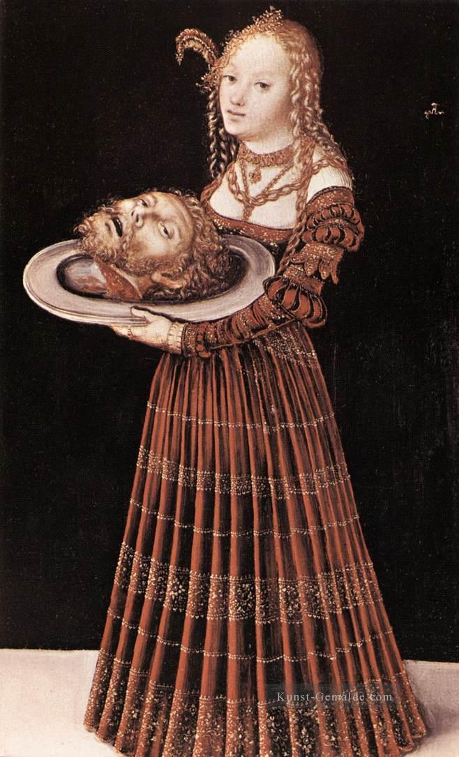 Salome mit Head Of St Johannes der Täufer Renaissance Lucas Cranach der Ältere Ölgemälde